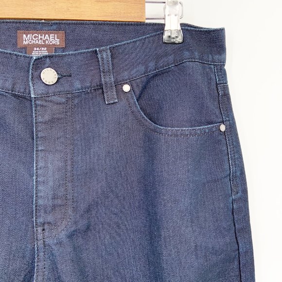 Michael Kors Mens Slim Straight Leg Rigid Jeans - Picture 2 of 8